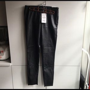 Zara faux leather skinny pants/legging sz large